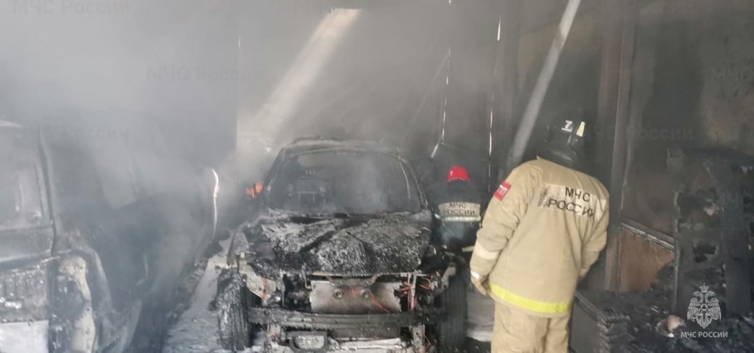 Возгорание транспортного средства в городском округе Пушкино